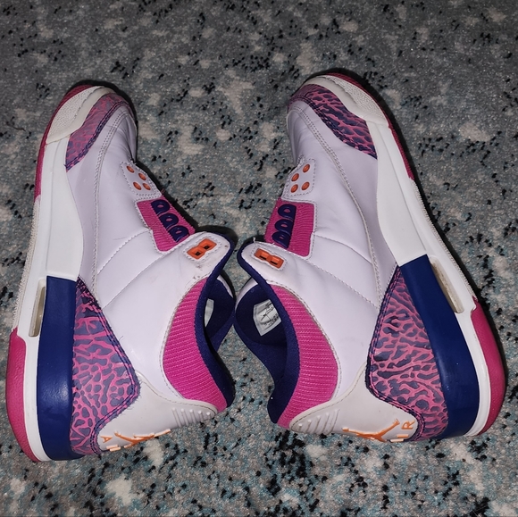 Jordan 3 Barley Grape Retro GS - Picture 7 of 8